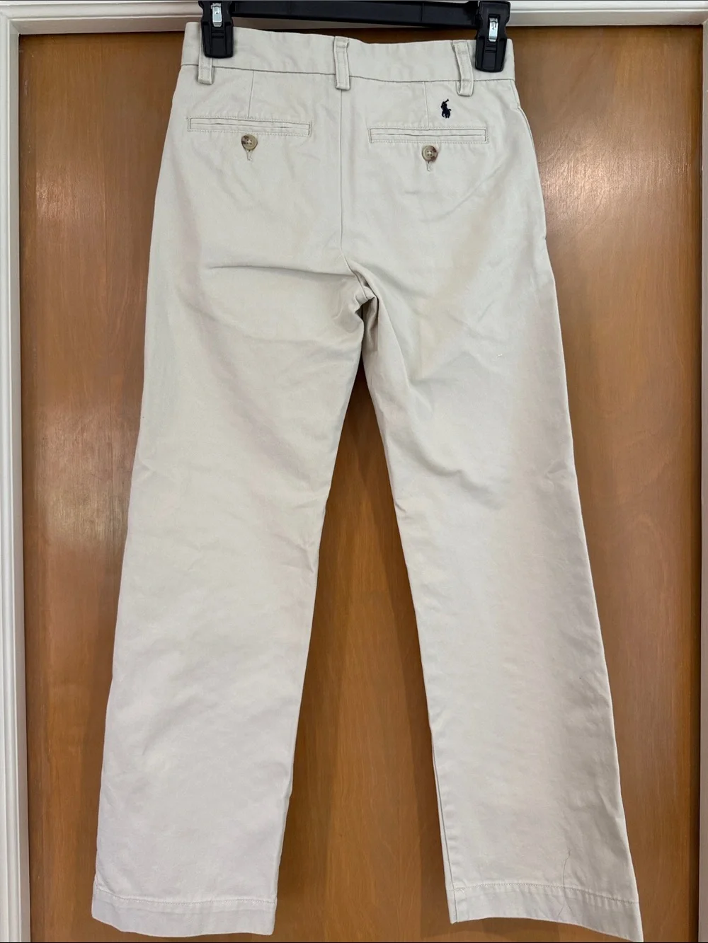 Ralph Lauren Cream Straight-Leg Chino Pants